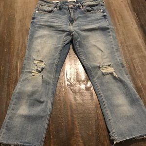 Vigoss Stevie Ripped Raw Hem Jeans